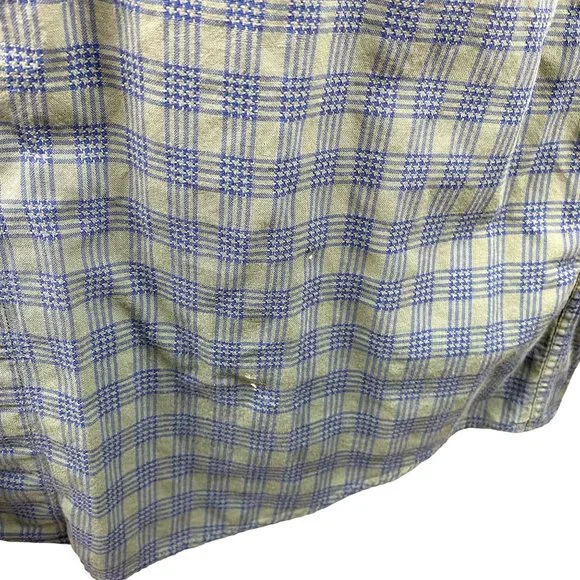 Stone Work green plaid, button-down long-sleeve shirt, size Small - Picture 3 of 6